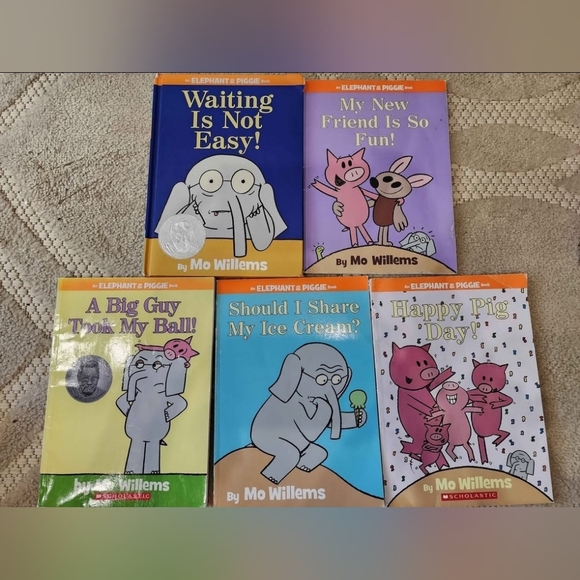5 Elephant & Piggie Books by Mo Willems In Good To Great Condition - Picture 1 of 4